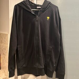 Puma BVB Dortmund Black Hooded Full Zip Jacket M